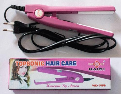 Big King Shop - Catok Pelurus Pengeriting Rambut Asli Mini Curly Hair Wanita Catokan Portable Kecil Praktis Ringan Mudah diaplikasikan Poni Pendek 110-220V