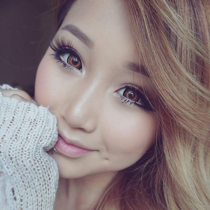 Promo Acessoris Warna Mata Softlens EOS A3 Bambi Brown Coklat