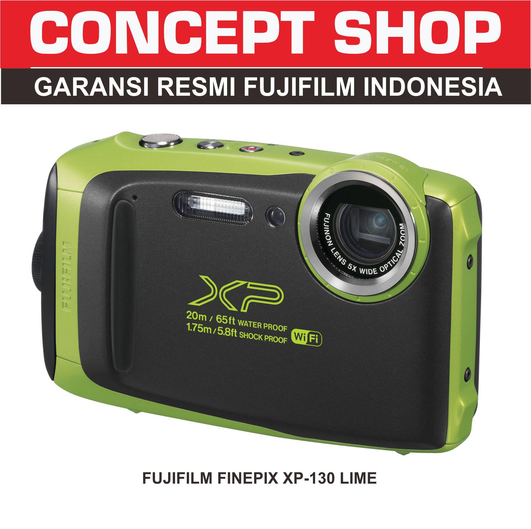 FUJIFILM FINEPIX XP-130 LIME WATERPROOF DIGITAL CAMERA . XP130