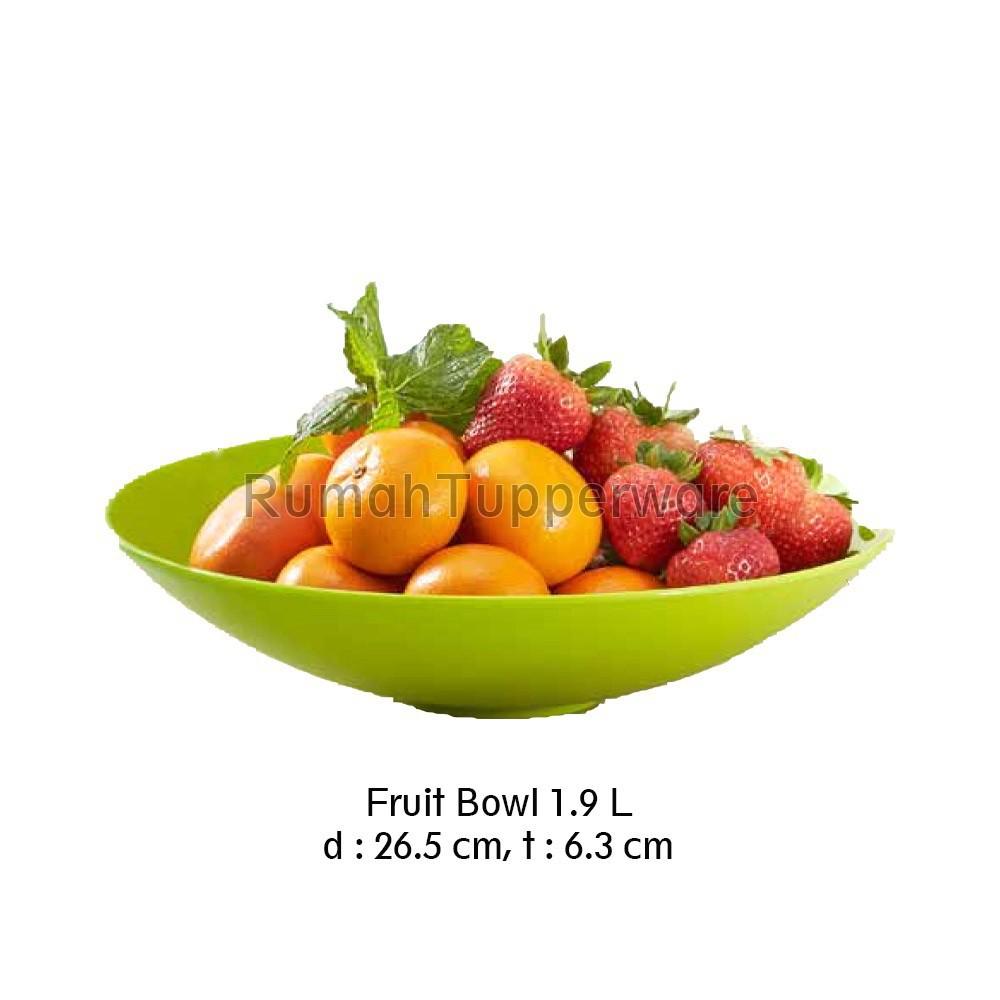 Tupperware Fruit Bowl 1.9L (Promo) Wadah Besar Untuk Buah Free Ongkir Sampai Bali