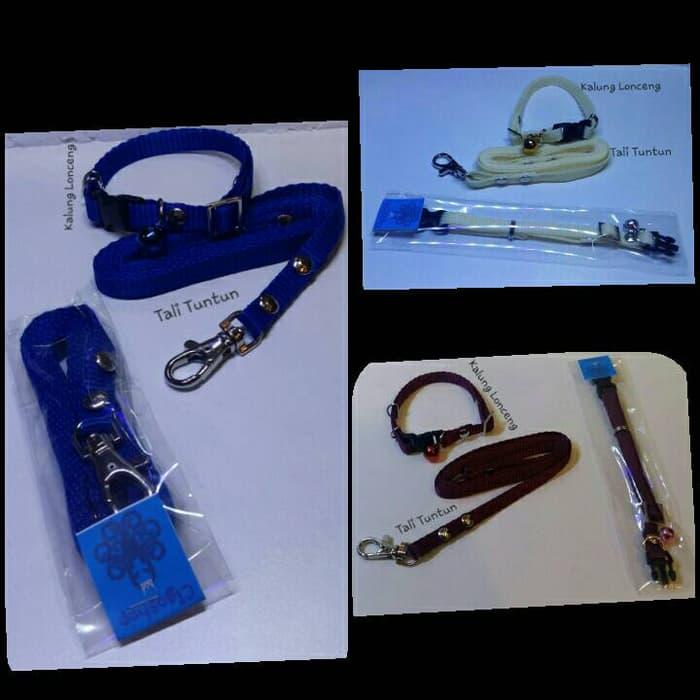 Kalung Lonceng & Tali Tuntun Anjing Kucing Musang Kelinci Puppy By Cicili Goen Shop.