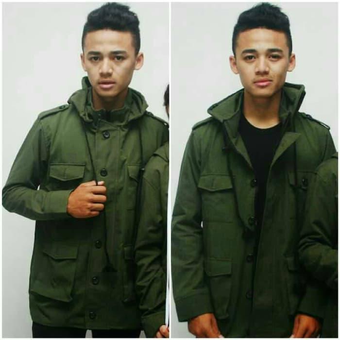 Harga Diskon!! JAKET PRIA PARKA GREEN ARMY - HIJAU OUTDOOR TRAVELLING COWOK GUNUNG - ready stock