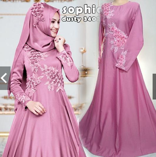 TotallyGreatShop Gamis Pesta Original Real Pic - Gamis Pesta Bordir Premium - Gamis Pesta Modern Kekinian Mewah Elegan - Gaun Pesta Party Dress - Fashion Baju Kondangan Muslimah Terbaru Jumbo - Gamis Payung umbrella Hijaber Hijab Jilbab Premium ihsophia