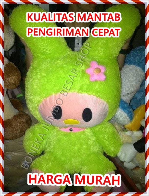 Boneka Melody Hijau Green Jumbo besar murah REAL PICT PICTURE FOTO PHOTO ASLI