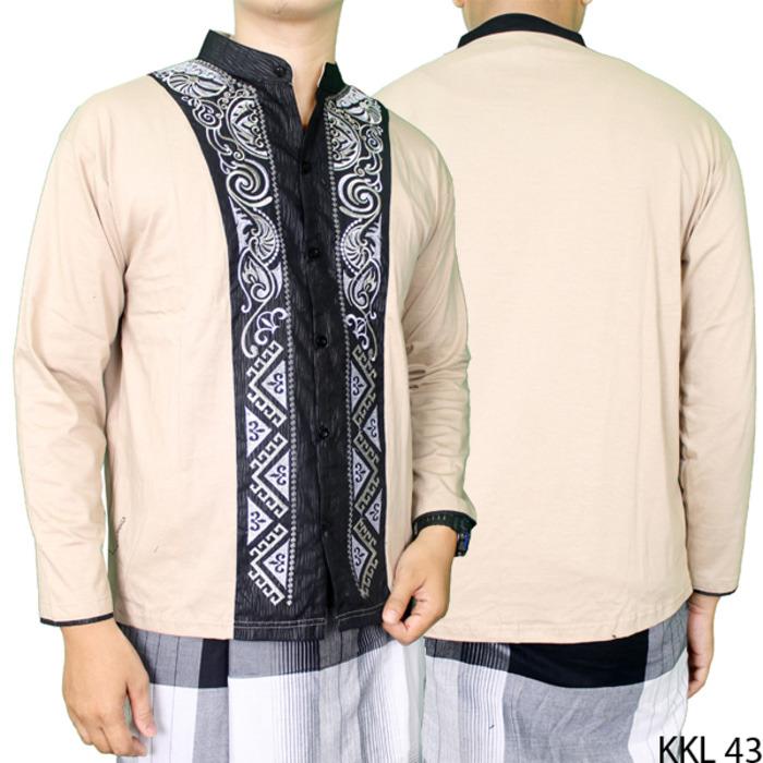 Baju Koko Lengan Panjang Modis Keren / Kemeja Muslim Koko Pria Cowok Terbaru Murah / Baju Lebaran Hari Raya Murah / Kemeja Muslim / Kemeja Koko Muslim Leengan Panjang / Baju Koko Pria