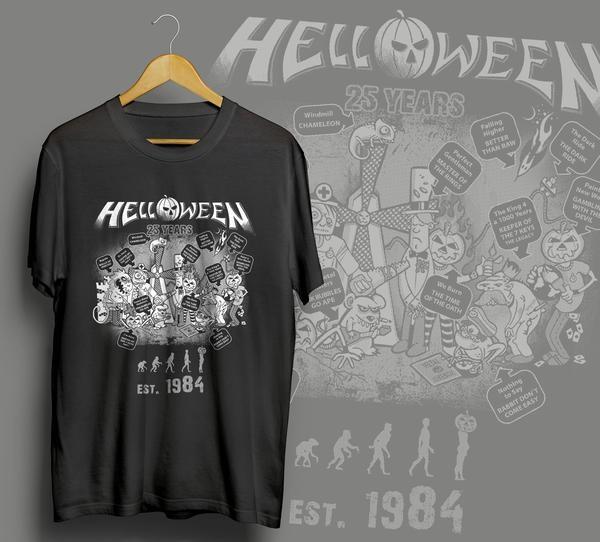 Kaos Helloween Konser Live In Jakarta Dan Yogyakarta - Indonesia 2015