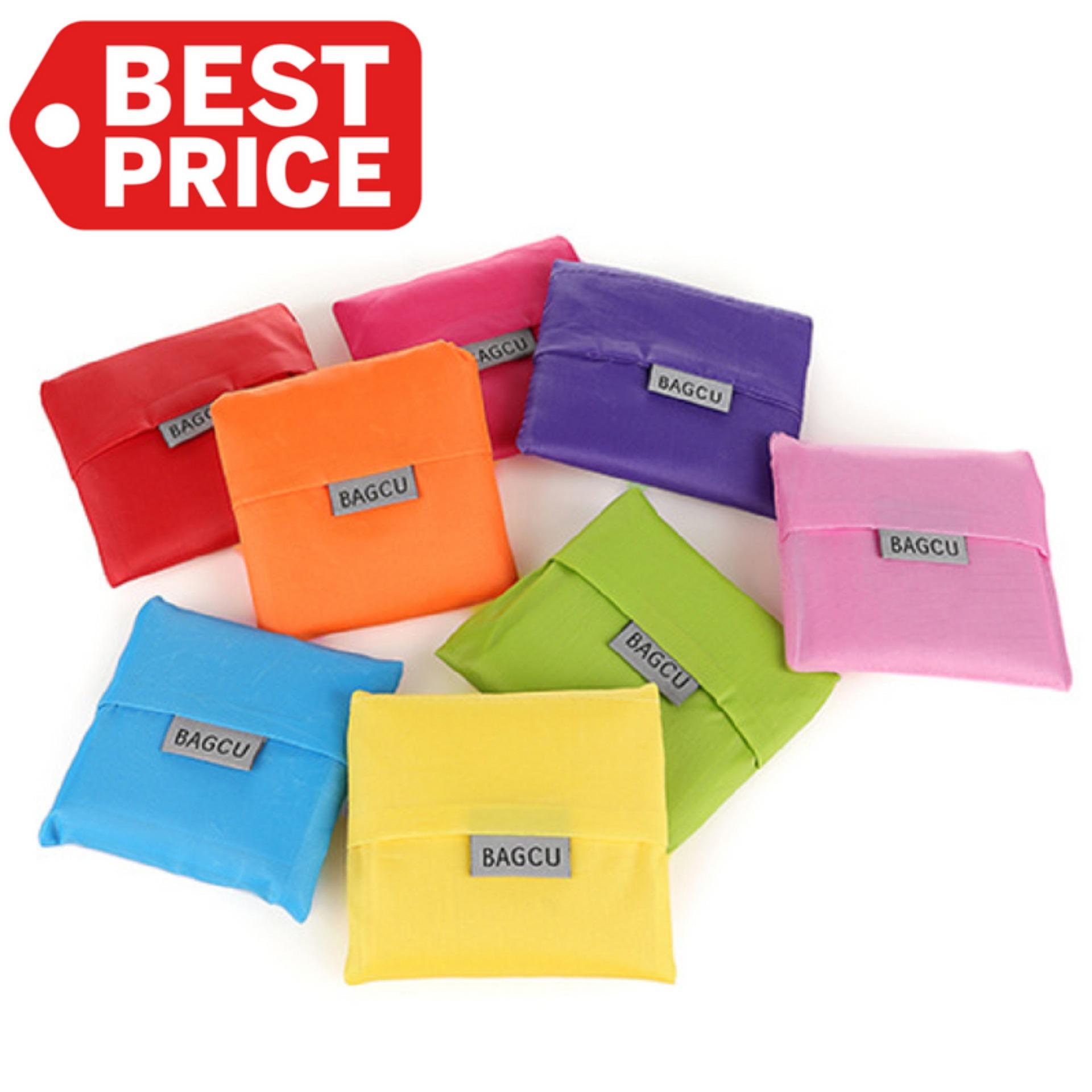 TOKO49 BAGCU Bag Tas Belanja modis Lipat Kantong Ramah Lingkungan - Orange
