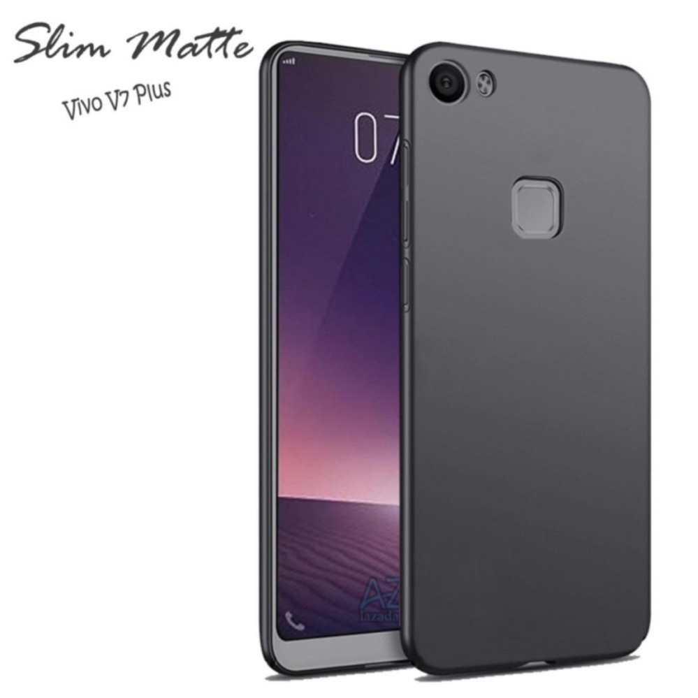 Softcase Black Matte Carbon Hp Vivo V7 Plus Silikon Babyskin