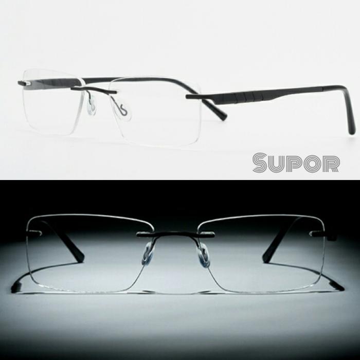 Kacamata Frameless FL1 + lensa Airwear Essilor Single vision