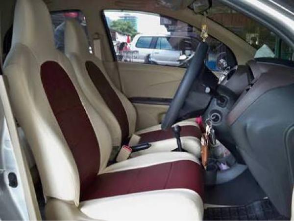 Sarung Jok Kulit Mobil Bahan Cherokee khusus Mobil Brio 2 Baris / Interior Mobil