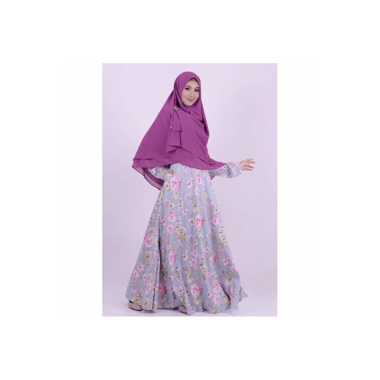 Yang Lagi Laris... Gamis Syar'I Nibras Ns 21 Abu, Biru Muda, Salem,