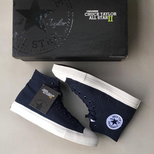 Sneakers Pria Converse Allstar Chuck Taylor Dress Blue Original Import