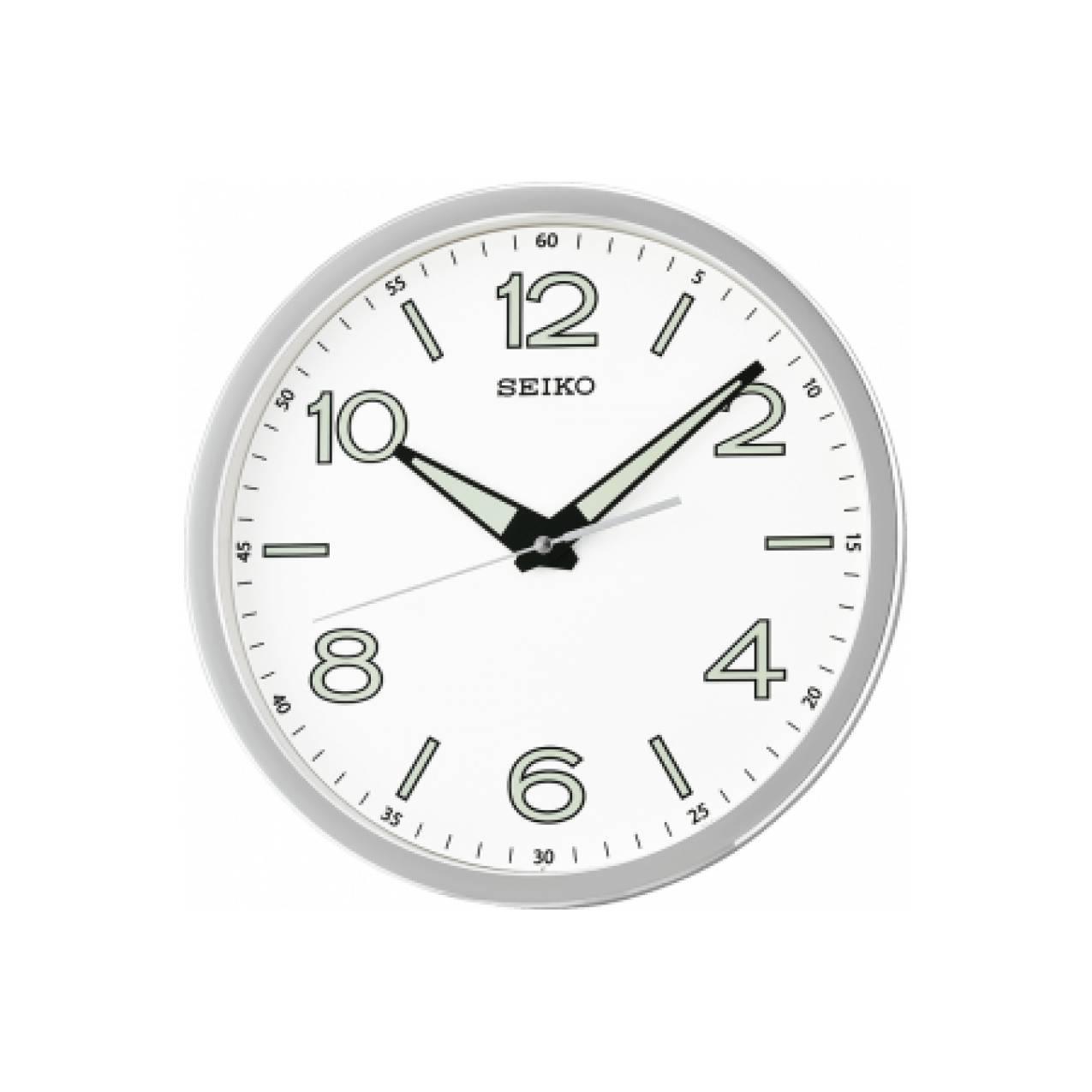 Jam dinding Seiko QXA679S - LumiBrite & Quite Sweep Second Hand