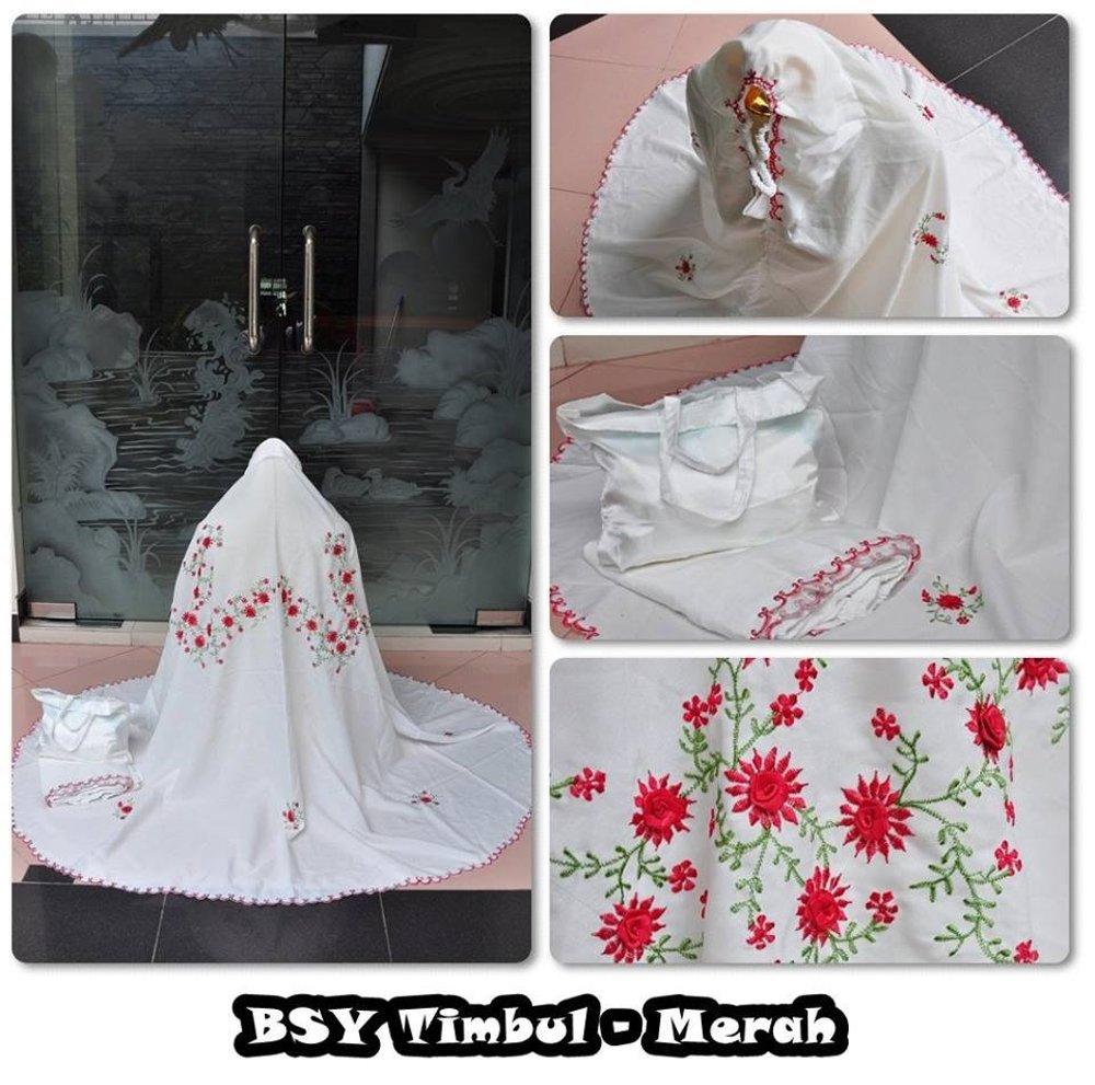 Mukena BORDIR MURAH BSY Timbul di lapak Grosir Mukena Dessy mukenadessy