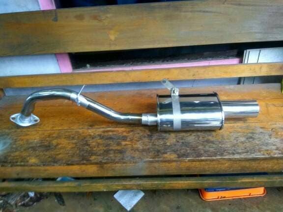 Knalpot Racing Fujitsubo Titan Kilap Bolt On Toyota Yaris Plug And Play