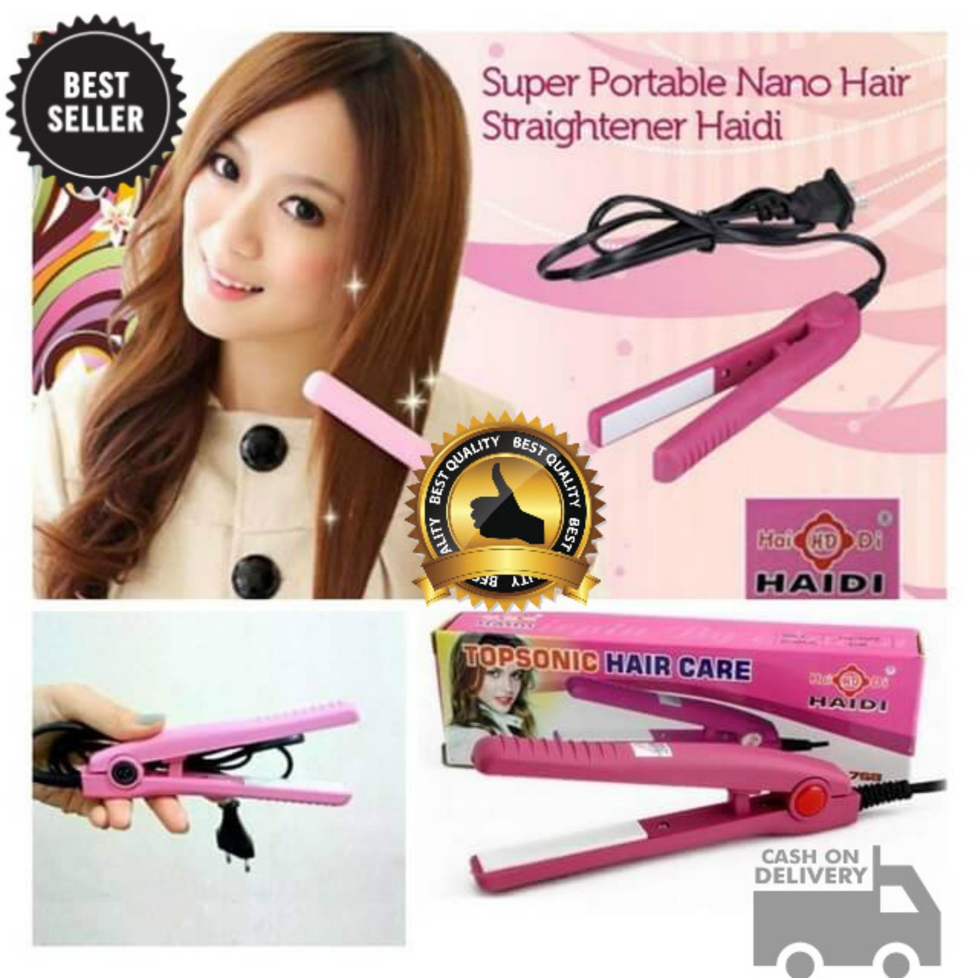 Big King Shop - Catok Pelurus Pengeriting Rambut Asli Mini Curly Hair Wanita Catokan Portable Kecil Praktis Ringan Mudah diaplikasikan Poni Pendek 110-220V