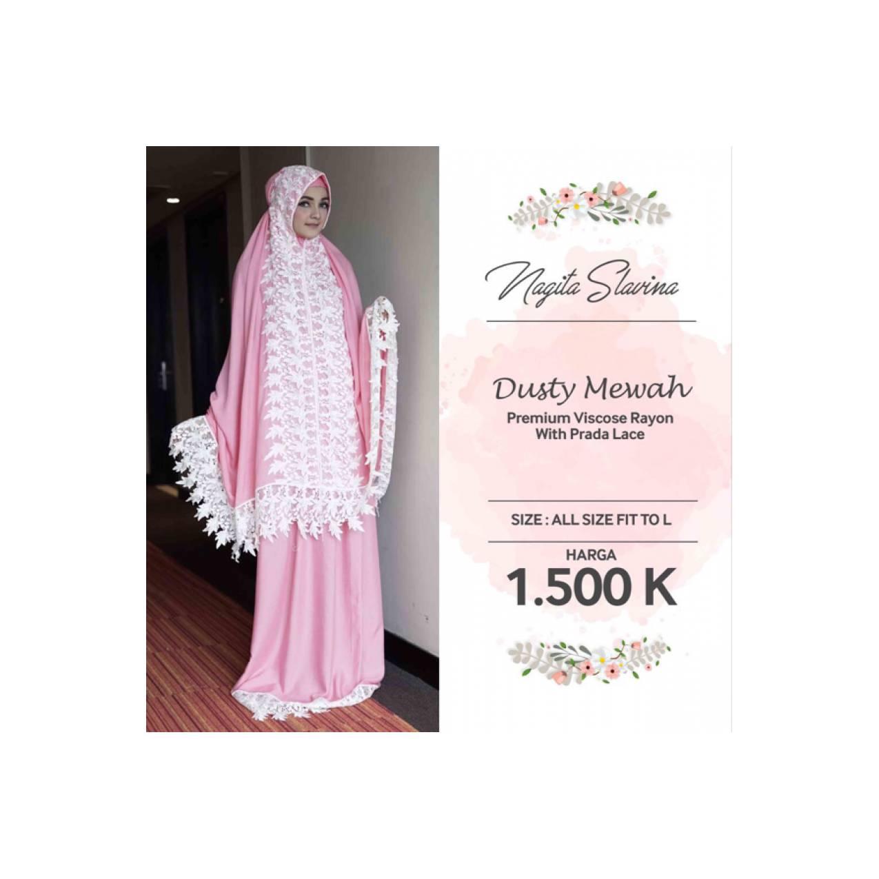 Mukena. Nagita Slavina Pink