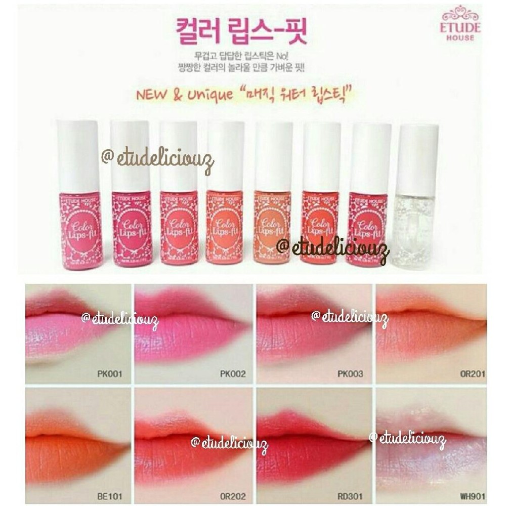 COLOR LIPS FIT ETUDE HOUSE MAKEUP MEKE UP PERONA PEMERAH BIBIR LIPSTICK LIPSTIK LIP TINT LIP LINER LIP GLOSS ORIGINAL - OR202