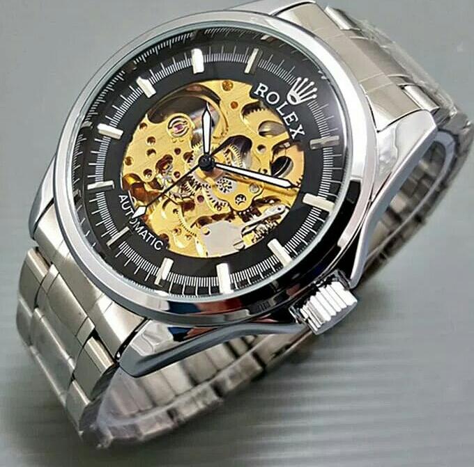 JAM TANGAN ROLEX AUTOMATIC TALI RANTE FASHION PRIA