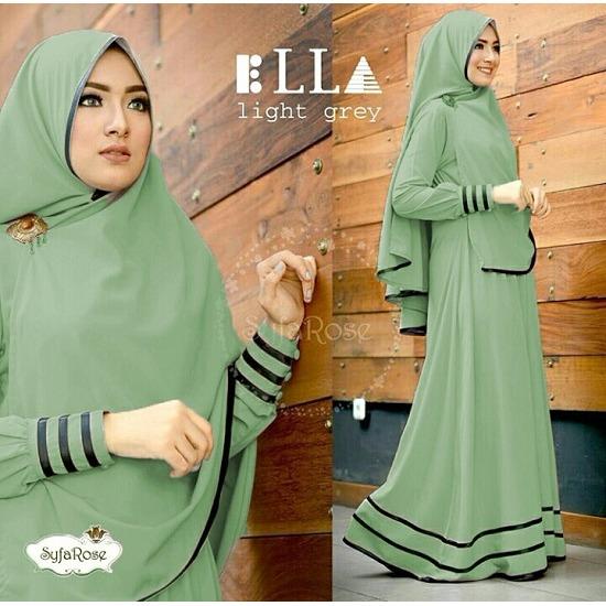 SM Grosir SM3011 Baju Muslim / Bahan Premium / Long Dress Gamis / Setelan Gamis / Gamis Syari / Baju Wanita / Gamis Cantik / Steting Jepang