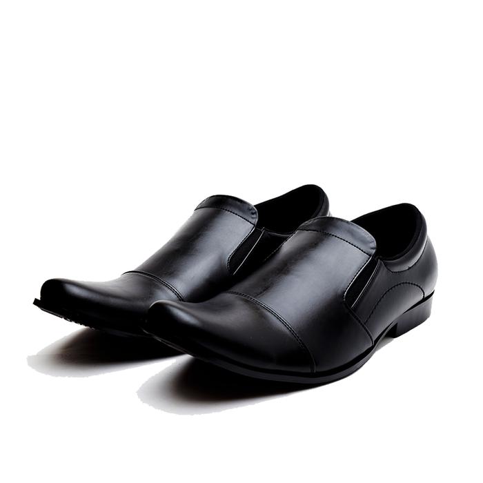 Sepatu Pantofel Kerja Pria Kulit Big Size 44,45,46 utk formal dn pesta - Hitam, 44 - Sepatu Modern - Sepatu Elegan - Sepatu Best Seller - Sepatu Best Quality