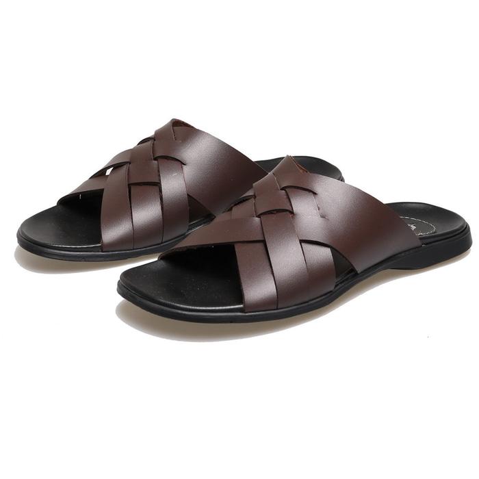 Sandal sloop sandal pria sandal casual formal sandal pria sandal kulit termurah sandal laki-laki sandal sloop casual pria murah