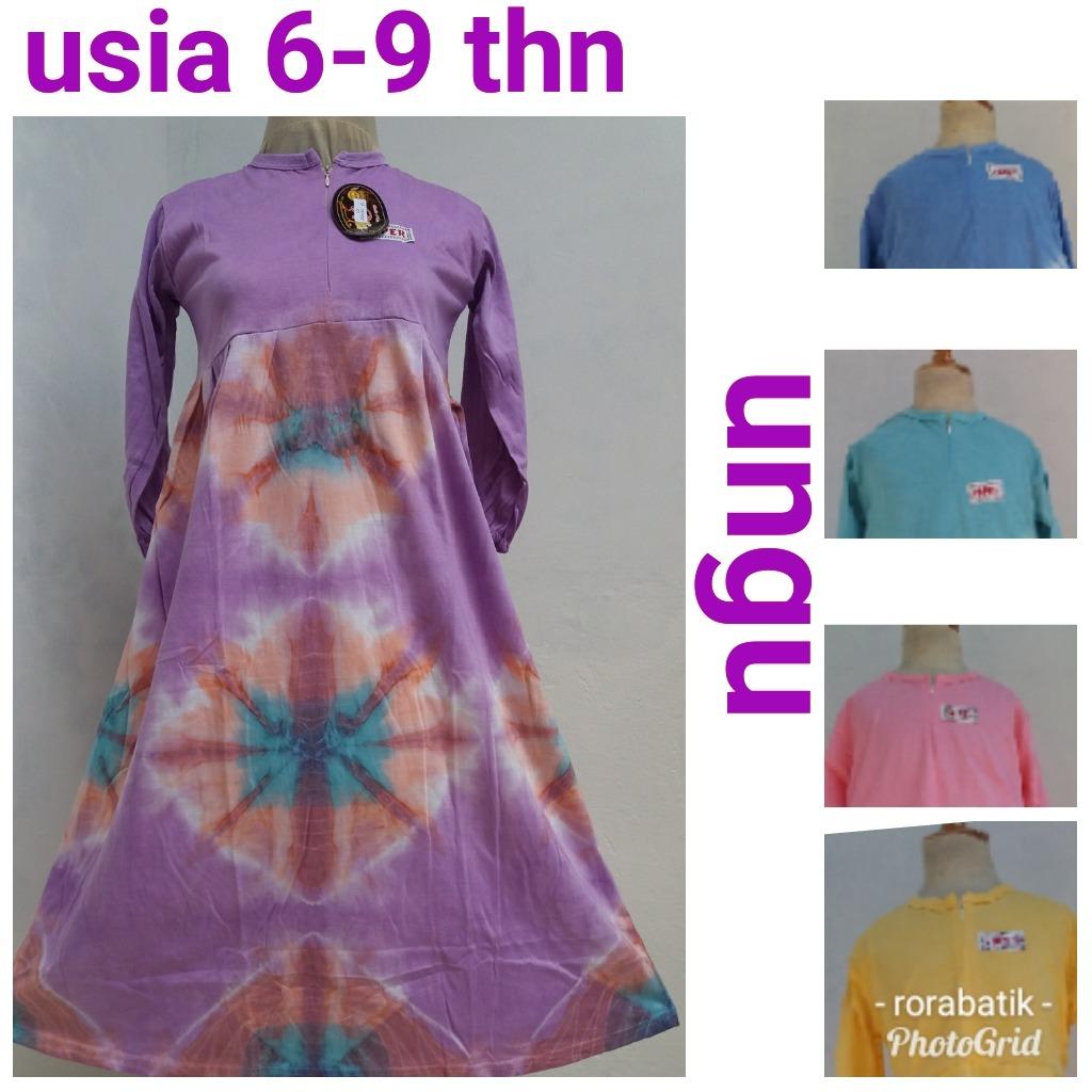 Rorabatik - Gamis Anak 7-10 thn (BAHAN TEBAL)