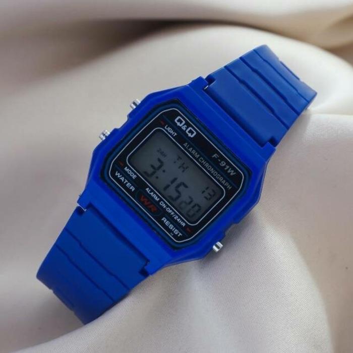 JAM TANGAN DIGITAL ABG/PRIA Q&Q WATERESISTAN/ANTI AIR STRAP RUBBER