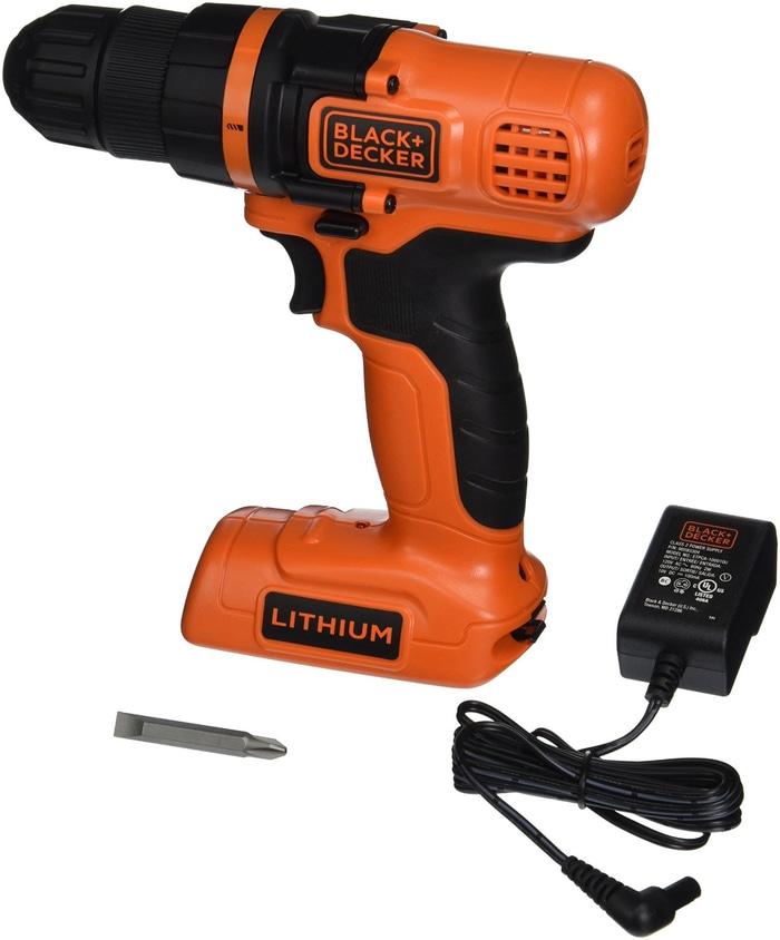 BEST SELLER - Mesin Bor Cordless Drill Driver Li-ion 7.2V Black & Decker LDX172C-B1