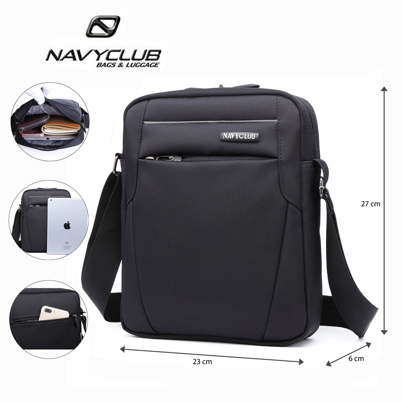 Navy Club Tas Selempang Sling Bag Tablet Ipad Tahan Air EEEJ - Tas Pria Tas Wanita