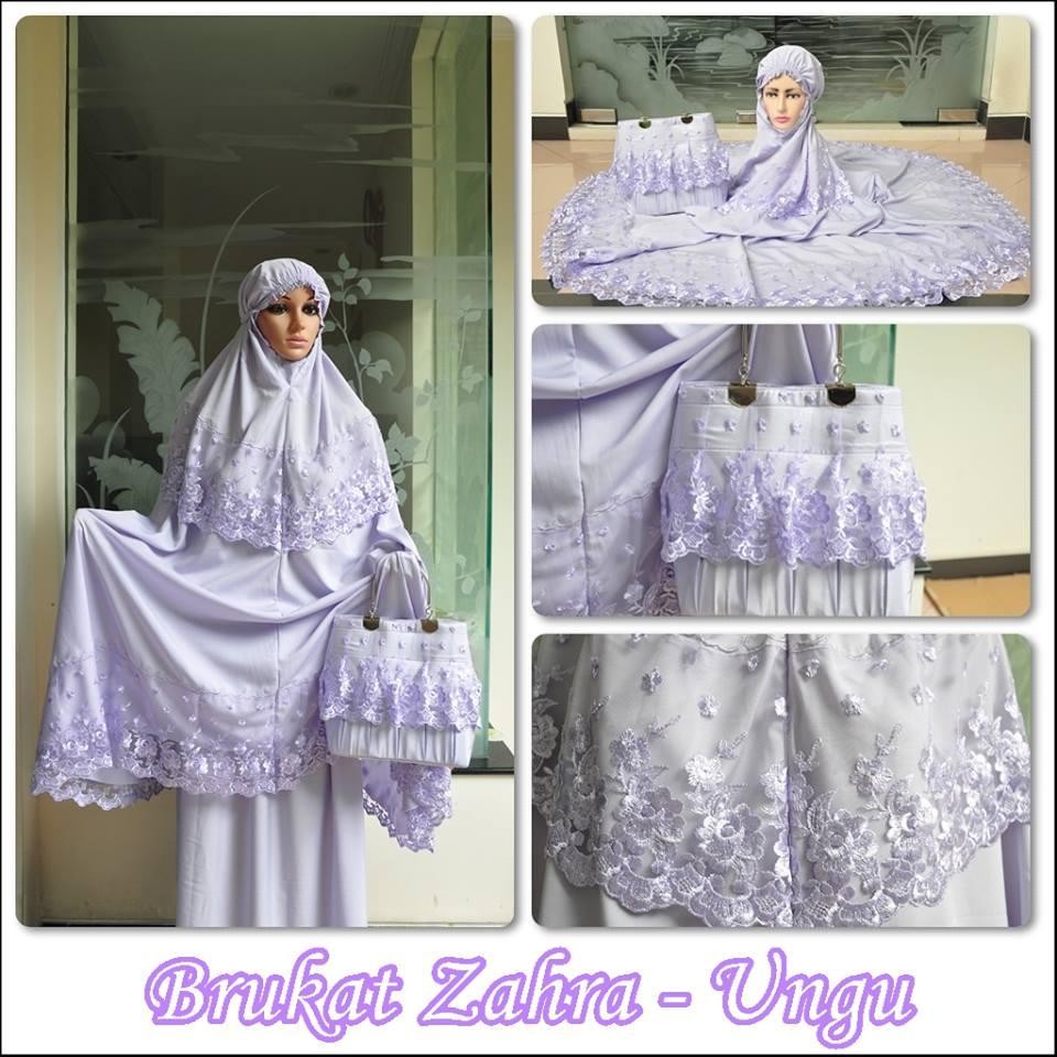 Best seller - MUKENA DEWASA BROKAT ZAHRA UNGUbaju muslim wanita / baju muslimah / baju muslim wamita terbaru / baju muslim murah TERBARU!!