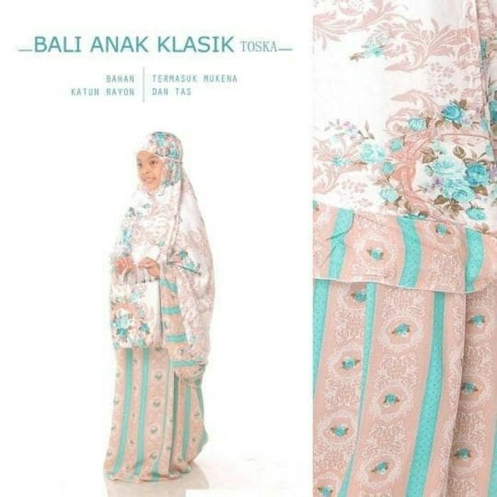 Butik Aisyah Mukena Anak Bali Flower bahan Adem dan Tidak Luntur