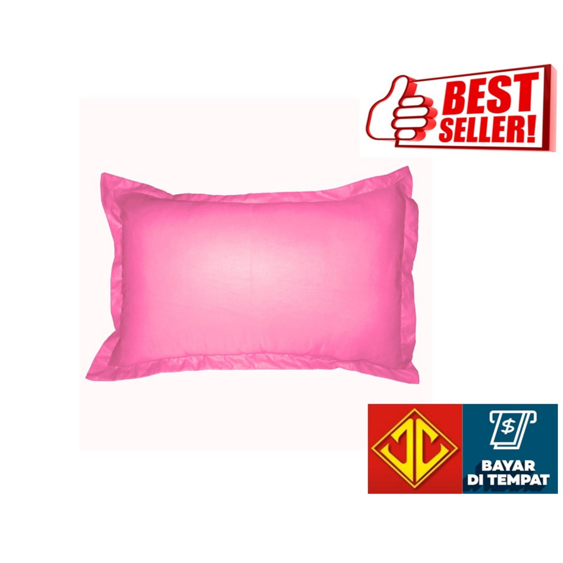 Sarung Bantal Bahan Katun Polos Model Pigura