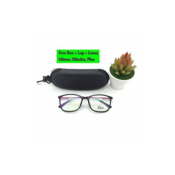 Bonus Lensa Minus Silinder Plus Frame Kacamata Dior R2066 E