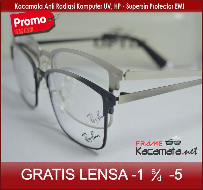 Frame Kacamata 212606 + Lensa minus/plus/silinder untuk pria dan wanita kacamata baca / resep.