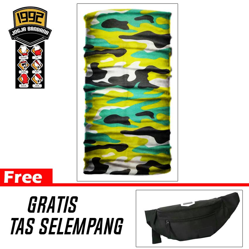 Masker Buff (BELI 1 GRATIS TAS WAISTBAG) Masker Berkendara Scarf Pria Masker Wajah Aksesoris Olahraga Outdoor Sepeda Motor - Limited Edition