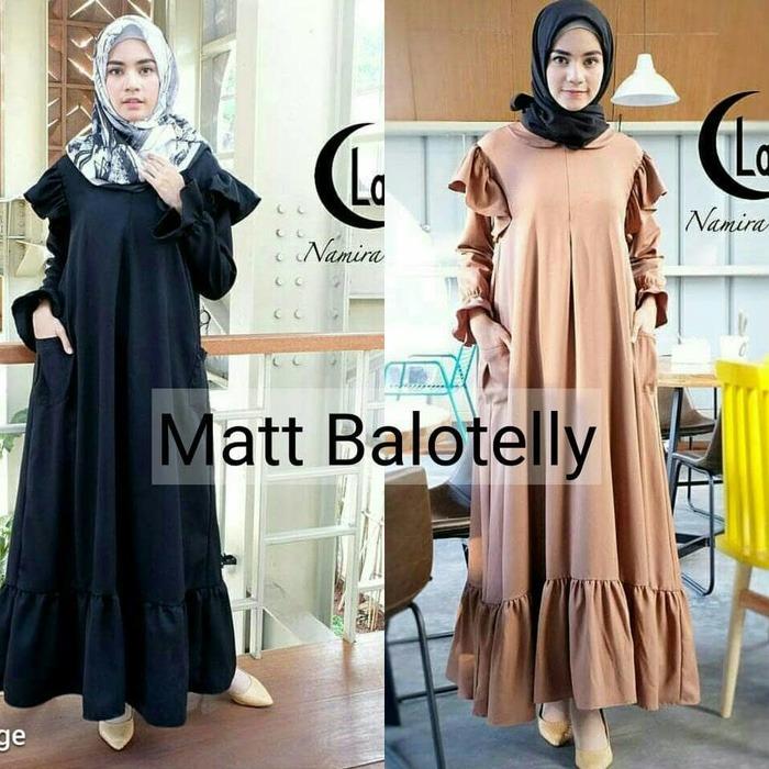 Gamis Hitam / Dress Busui / Baju muslim wanita : Namira dress