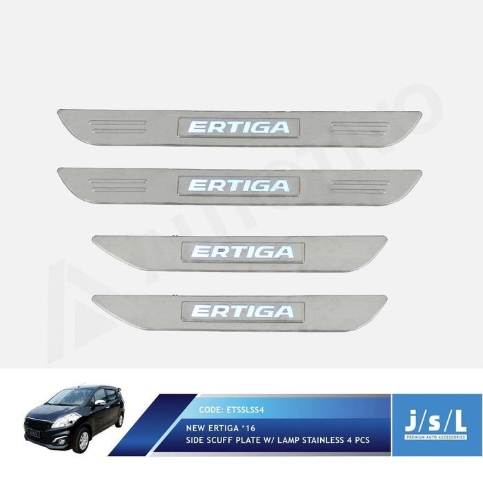 Suzuki Ertiga Sillplate Samping w/ Lamp/Scuff Plate Stainless