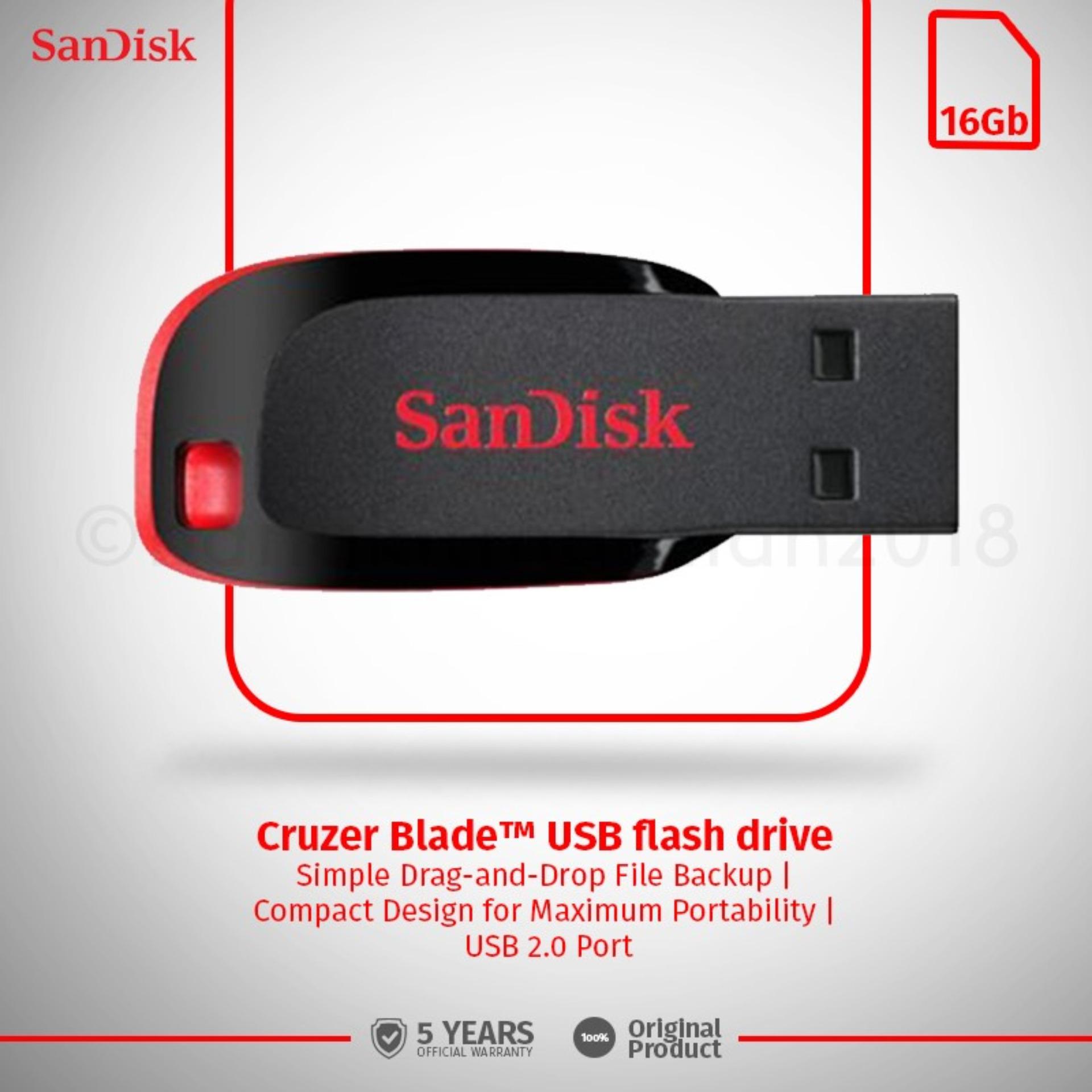 SanDisk Flashdisk Cruzer Blade CZ50 - 16GB