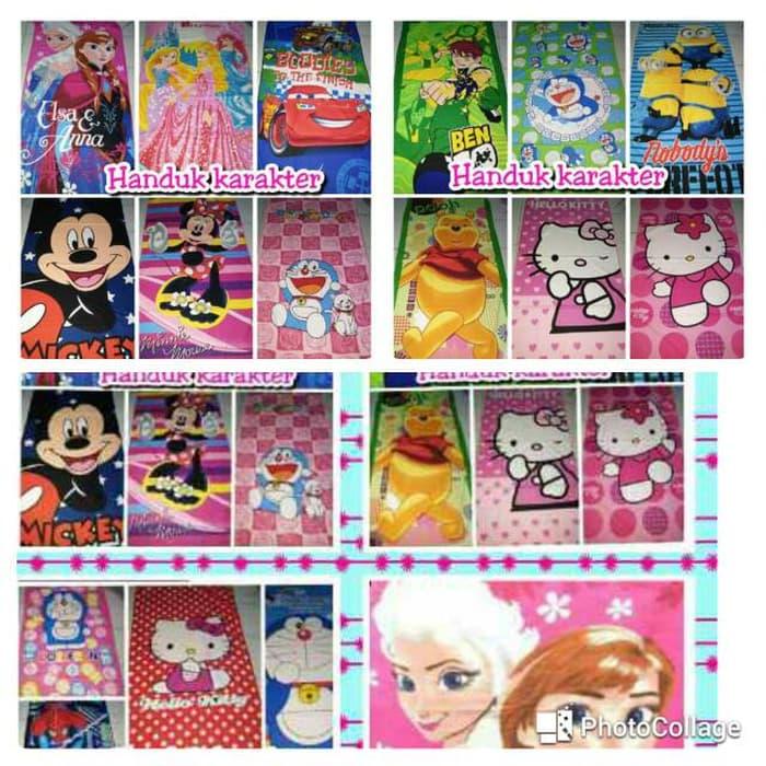 HANDUK 3D KARAKTER ||| jemuran handuk gantungan handuk handuk mandi dewasa bayi terry palmer kimono mandi karakter kecil anak baju merah putih 70x375