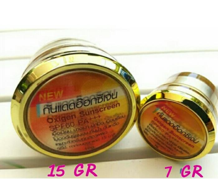 BELLEZA OXYGEN SUNSCREEN SPF60 15GRAM CREAM KRIM PERAWATAN WAJAH DARI SINAR MATAHARI BEST SELLER