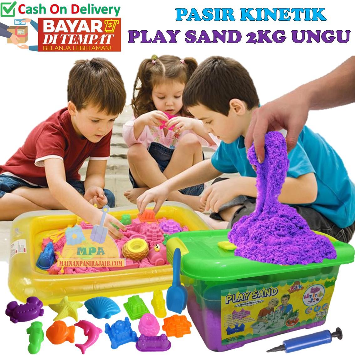 Mainan Pasir Ajaib Kinetic Model Sand Play Sand Super Jumbo Paket Lengkap