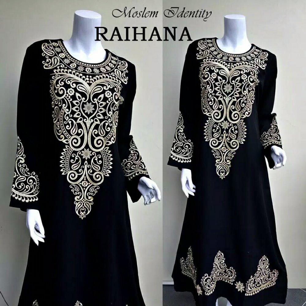 Gamis Bordir Terbaru Gamis Hitam Gamis Pesta Busana Muslimah Syari Fatimah di lapak Koko Gaul kokogaul