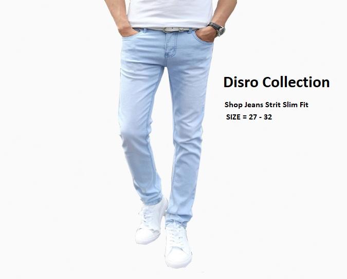 Disro Collection - Celana Jeans Pria /Jeans pria Strecth Telor Asin Model Terbaru Kualitas Terbaik Jeans Pria Bahan Strecth,Denim Bahan Lembur Size [27-28-29-30-31-32]