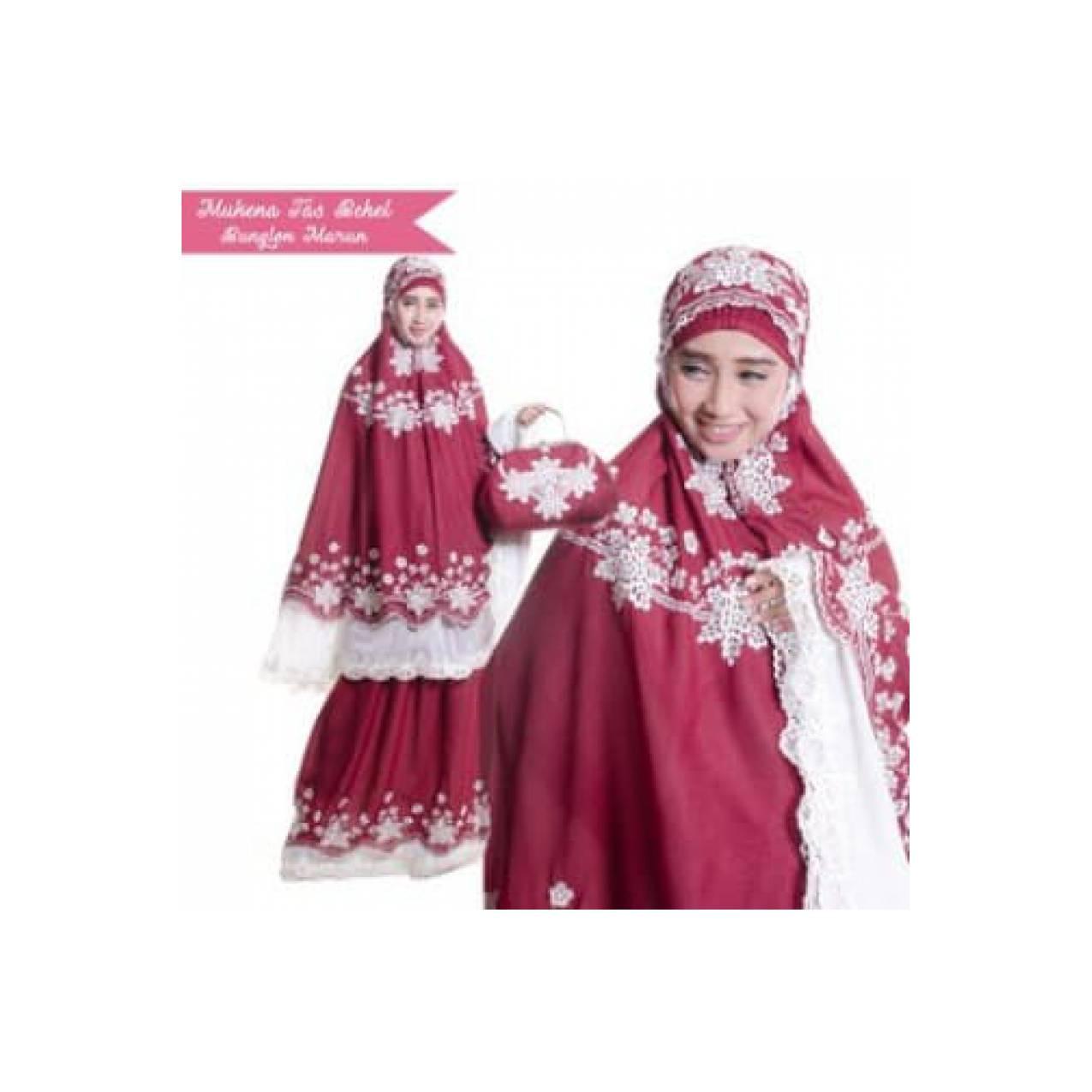 Ria Collection New Mukena Dewasa Tas Behel Double Hycon Bunglon