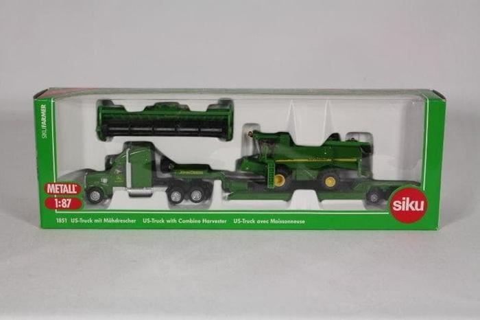 Best Seller!! Siku 1851 Us-Truck With Combine Harvester - ready stock