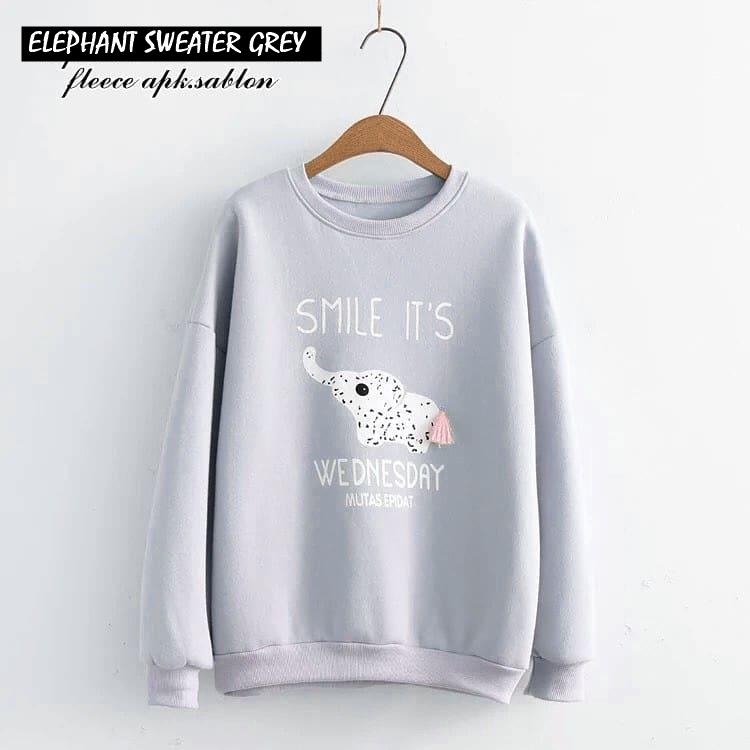 ELEPHANT SWEATER ||| loekita ||| grosir jaket sweater baju atasan blouse rajut hijab terbaru kekinian wanita murah