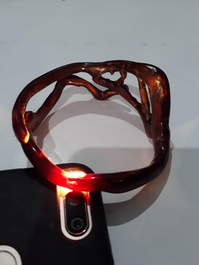 gelang AKAR BAHAR merah kristal mdl 094
