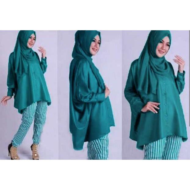 SET TANIA HIJAB 3IN1 TOSCA - KLDGNJS