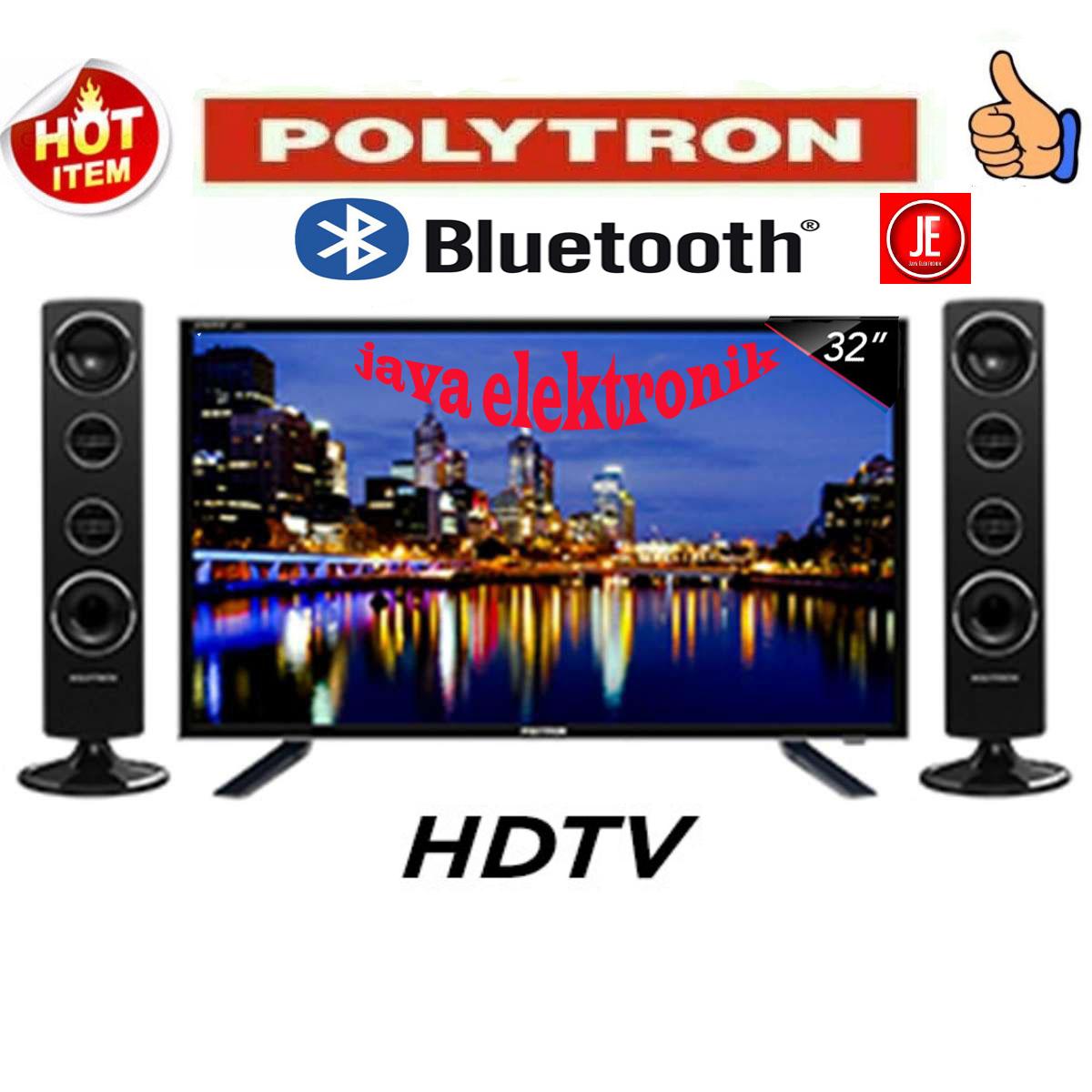 Polytron TV LED 32 INCH PLD 32T1506 +sepeker tower+bluetooth garansi resmi